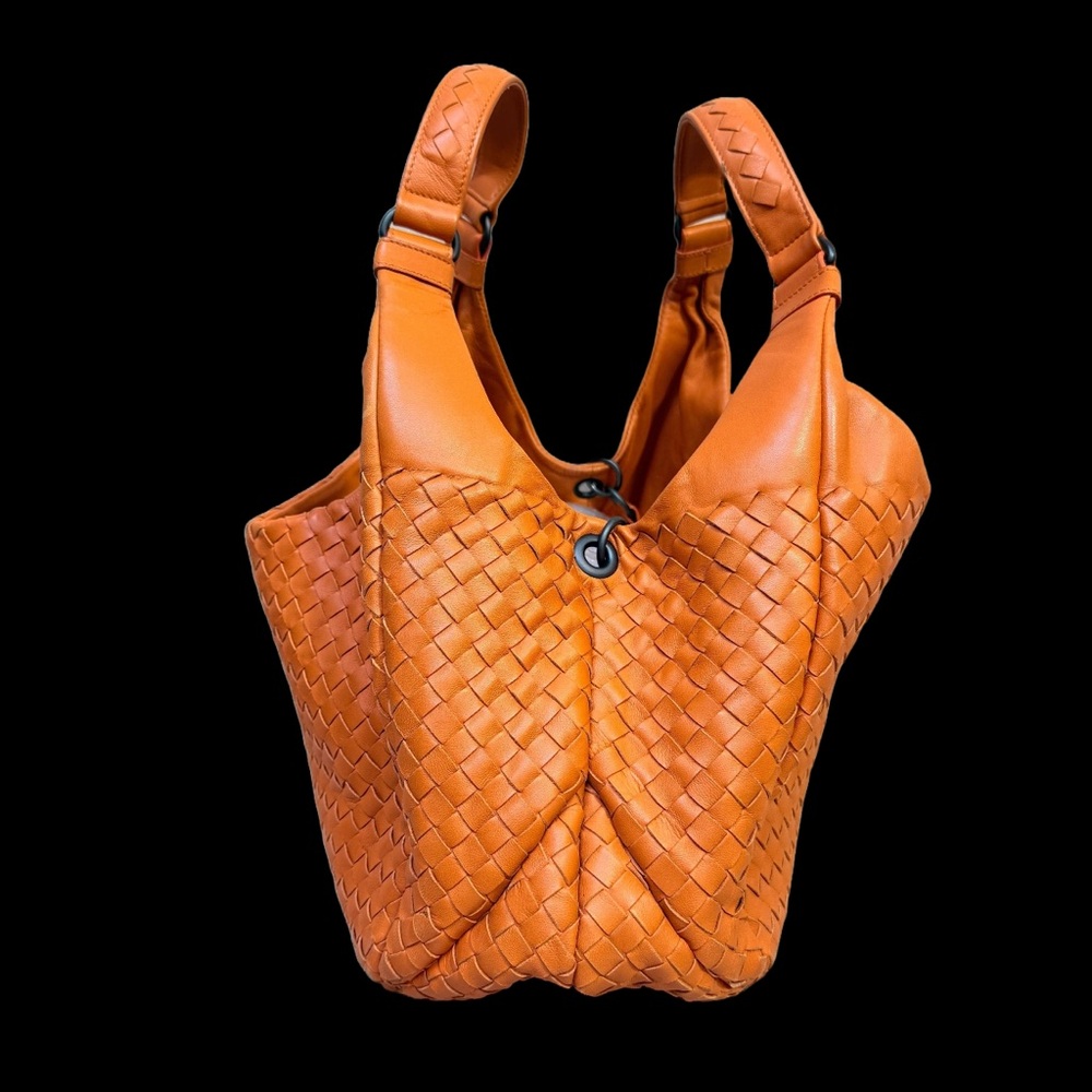 Bottega Veneta Nappa Intrecciato Medium Campana Orange - Picture 3 of 10